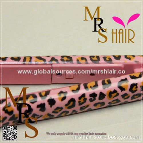 Pink color Mini Straightening Irons, Portable Ceramic Hair Straighteners